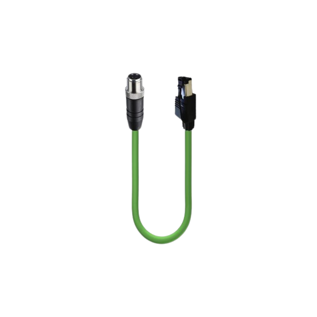 M12 - D coded Profinet Data Double-ended cord set male - RJ45